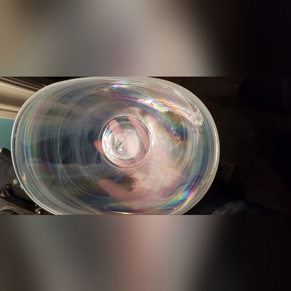 Iridescent Pearl Glass Bowl Vase - Picture 4 of 5